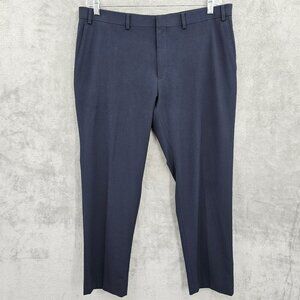 Ralph Lauren LRL Slim Fit Dress Pants Slacks 38x30 Navy Blue Flat Front Designer